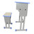 永岩钢木 单人封边式学生课桌椅 YY-0012(蓝边（可指定） 默认)第2张高清大图