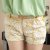 2013夏装新款新品 韩版女装修身蕾丝短裤K2115(黄色 S)第2张高清大图