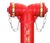 俊采云JYCL50水泵接合器 球墨铸铁地上地下铜扣消防水泵接合器（单位：个）(红色 JYCL50)第4张高清大图