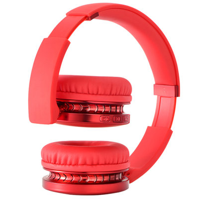 乔威(JOWAY) TD02 头戴式蓝牙耳机 时尚简约 便携折叠 自动降噪 红色