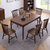 吉木多 胡桃色实木餐桌北欧简约长方形餐桌椅组合家具(1.35米胡桃色 单餐桌)第2张高清大图