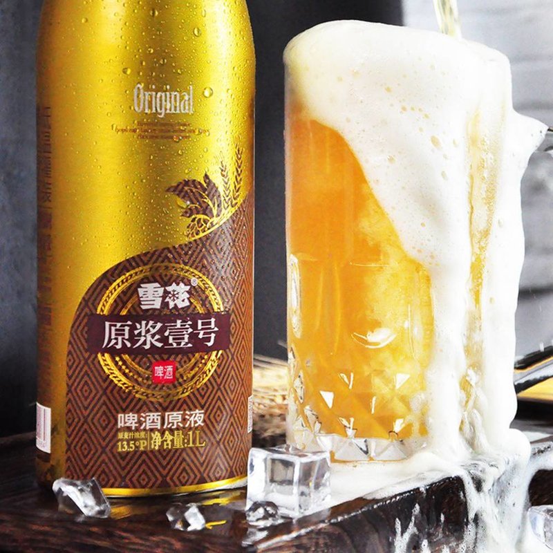 雪花鲜啤酒1.5升图片