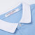 男士时尚短袖T恤撞色领纯色绣花POLO衫 T342001(浅蓝 M)第3张高清大图