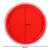 得力（deli） 9863 圆形透明外壳快干印台 蓝色/红色 财务办公用品 红色(红色)第3张高清大图