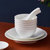 松发瓷器松发陶瓷日式纯白餐具浮雕碗碟套装20头 立体浮纹 瓷质细腻 安全可高温第2张高清大图