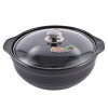 紫丁香 3300ml耐高温玻璃盖陶瓷汤煲 BD3300(黑色)