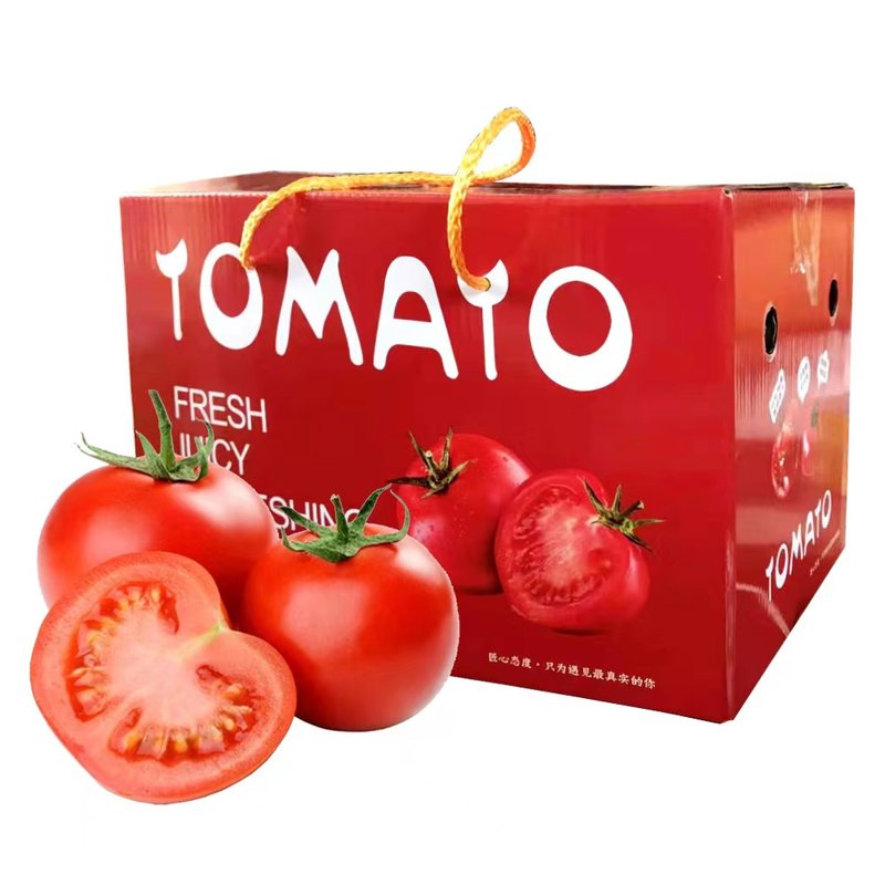 杞农优食普罗旺斯西红柿约5斤彩箱装10个左右色泽红亮果汁充沛爽口