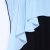 梦奴娅 13夏季新款雪纺连衣裙韩版修身女装裙子 夏季无袖打底裙MNY130402(淡蓝色 M)第5张高清大图