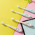 开优米 儿童牙刷婴儿万根毛牙刷 2-12岁宝宝 软毛小乳牙训练刷卡通图案(淡橙色2支 颜色)第4张高清大图
