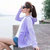 巴洛尼莫 2021夏季新款户外防晒衣女款风衣外套防紫外线夏季轻薄透气外套(灰色 XL)第5张高清大图