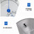 欧达时室内温度计湿度计高精度台式挂式两用温湿度计家用温度表(银色)第4张高清大图