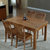 禧乐菲 实木餐桌 饭桌 长方形 餐桌椅组合  现代简约橡木餐桌椅(1.45M一桌四椅(备注颜色))第2张高清大图