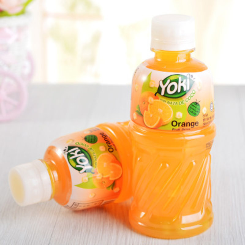 yoki 洋一甜橙果汁饮料(含椰纤果)320ml/瓶