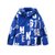 巴拉巴拉儿童棉衣外套中大童防风冲锋衣2018新款冬装运动上衣保暖(175cm 蓝白色调)第5张高清大图