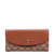 COACH蔻驰 女士时尚 长款 翻盖 钱包钱夹 手拿包 54022(橘红色)第5张高清大图