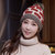 帽子女秋冬天韩版时尚拼接毛线帽保暖套头帽针织帽可爱677888(桔色 弹力均码)第4张高清大图