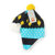 趣玩礼品 homee  韩版卡通加厚型冬季保暖雪球帽造型像雷锋帽(星空款)第3张高清大图