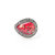 Ecats 泰国曼谷银镶嵌天然琥珀戒指 金花红珀绿珀复古食指 附权威鉴定证书(金花红珀款-戒圈内直径1.72厘米)第2张高清大图