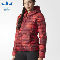 adidas阿迪达斯三叶草女装棉服 AY4718(红色 L)