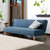奥古拉家具 沙发床 折叠沙发单人小户型多功能布艺沙发床组合两用(布艺-蓝色 180cm)第2张高清大图