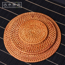 烟熏藤编垫 越南藤编垫 茶垫/紫砂壶垫/养壶垫 古木茶语(直径16cm(单个) 其他)