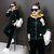 莉菲姿 冬季新款韩版时尚休闲金丝绒套装女加绒加厚运动服两件套卫衣(黑色 XXXL)第2张高清大图