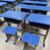 CY-4017型单人学生书桌凳加厚板材双立柱加固型(默认)第3张高清大图