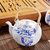 景德镇陶瓷手绘茶具套装 中式家用6人茶杯茶壶玉色牡丹安全包装(玉色牡丹)第3张高清大图