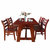 木巴现代中式餐桌椅组合长方形家用饭桌4人6人实木烤漆餐台第5张高清大图