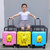 定制20寸儿童拉杆箱18寸登机箱男女旅行箱万向轮密码箱拖箱行李箱(紫色)第4张高清大图