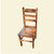 莱德顺写字椅 木板凳矮靠背家用凳鞋方椅子ST001(胡桃色 默认)第3张高清大图