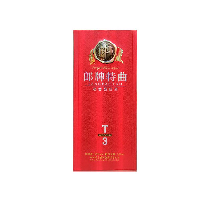 1919酒类直供 50度郎牌特曲t3 500ml 浓香型白酒 (整箱6瓶装)