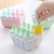 美佳多  厨房塑料自制冰淇淋雪糕模具 带盖冰棍方形DIY棒冰模具冰格冰模(圆形绿色)第3张高清大图