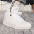 阿迪达斯Adidas  neo HOOPS 2.0 MID女子新款中帮休闲小白鞋运动鞋板鞋B42099(白色 39)第4张高清大图