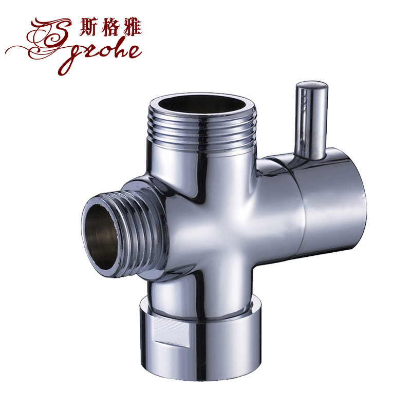 加厚全铜花洒分水器 分水阀 花洒快开分水器 四分/六分(6分进水口约