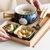 日式陶瓷面碗一人食餐具沙拉碗双耳汤碗吃面碗碗碟套装家用早餐碗(一人食套装-把手碗（螺纹）)第4张高清大图