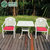 幽之腾 户外桌椅休闲铁艺三件套阳台庭院咖啡厅酒吧家具铸铝桌椅(一桌二椅（含垫）)第4张高清大图