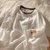 盐系短袖女2022新款潮设计感小众t恤女学生韩版宽松夏季情侣上衣(XL 黄色)第4张高清大图