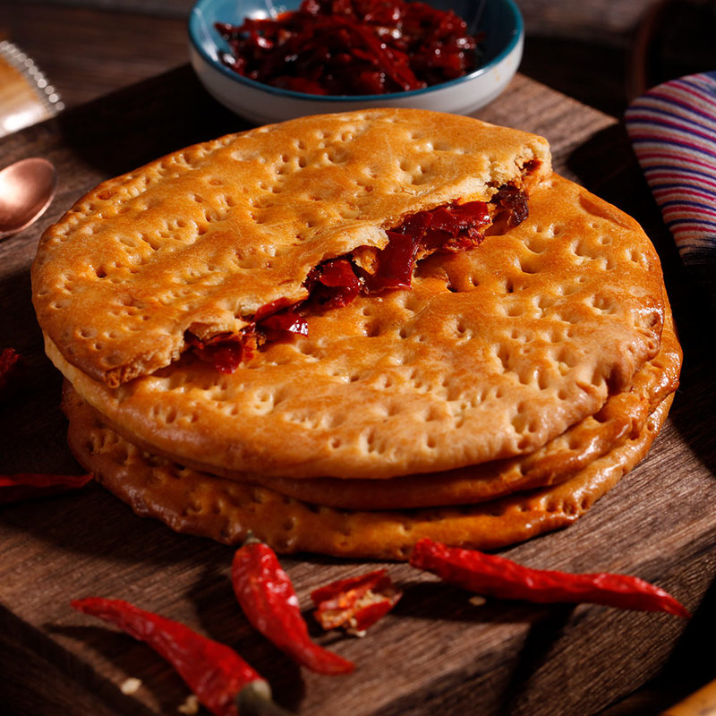 疆小馕新疆特产疆小馕正宗新疆辣皮子馕100g8个装独立包装干净卫生