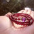 ARMASA阿玛莎18K金石榴石紫水晶手链三圈时尚款送女友闺蜜情人(16cm)第4张高清大图