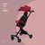 coolbaby正版遛娃可折叠儿童双向遛娃手推车宝宝高景观婴儿车(红色 默认版本)第4张高清大图