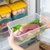 新款冰箱收纳盒抽屉式食品密封保鲜盒防串味水果蔬果储物冷冻盒(莫兰迪随机混色 （保鲜盒）三只装)第3张高清大图