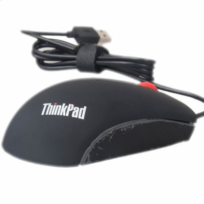 联想ThinkPad 皮质单肩背包T300 + USB小黑经典有线鼠标（下单备注可换为双肩背包）