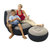 美国INTEX68564植绒充气沙发套装 懒人休闲沙发躺椅(本款+电泵)第3张高清大图