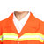 谋福 男女夏季短袖款安全服环卫服套装 环卫人员/保洁/路政施工专用工作服 橙色(橙色 180-185特大号 不含帽子)第2张高清大图
