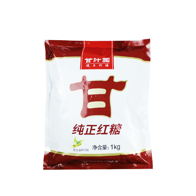 甘汁园纯正红糖1kg饮品家用散装调味饮品