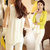 DELUXSEY 撞色亮片无袖雪纺衫 女式夏季新款韩版圆领打底衫 时尚潮服(白色 S)第5张高清大图
