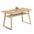 北欧纯实木餐桌椅组合现代简约小户型家用吃饭桌子长方形歺桌椅(1.4M桌+4椅(椅子款式备注))第5张高清大图