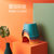 ALCOCO儿童塑料小凳子可坐人防滑儿童凳沙发浴室储物收纳凳橘色 呆萌造型 防滑设计第3张高清大图