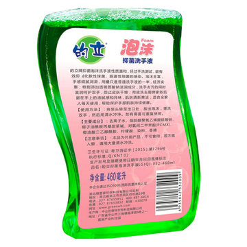 的立 LGJQJ-052-460ml 泡沫洗手液 自然清新 抑菌